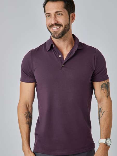 Nordic Purple Torrey Polo Shirt | Fresh Clean Threads